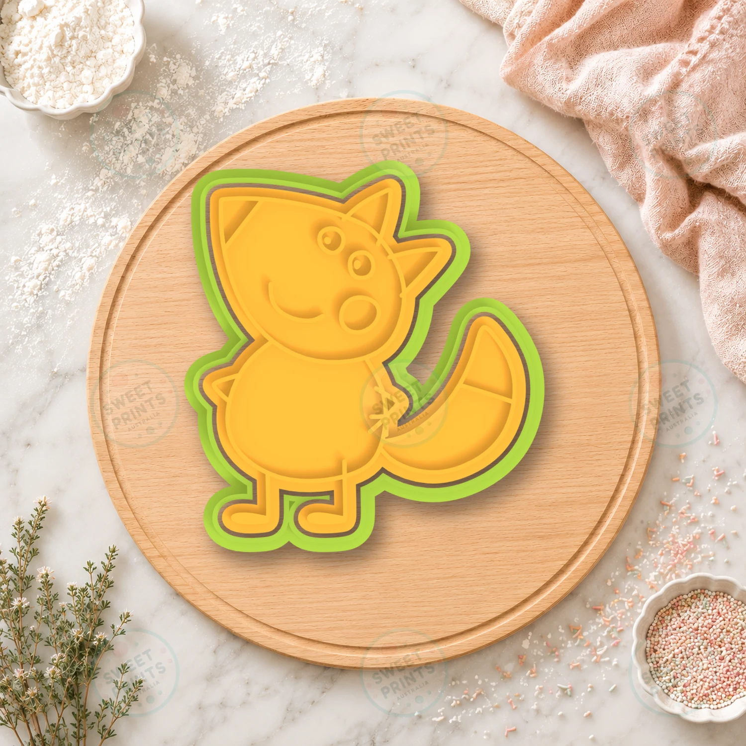 Fox Character 1 Cookie Cutter & Stamp cookie cutter