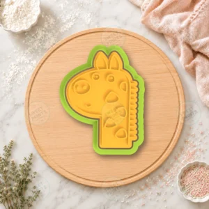 Giraffe Face 2 Cookie Cutter & Stamp