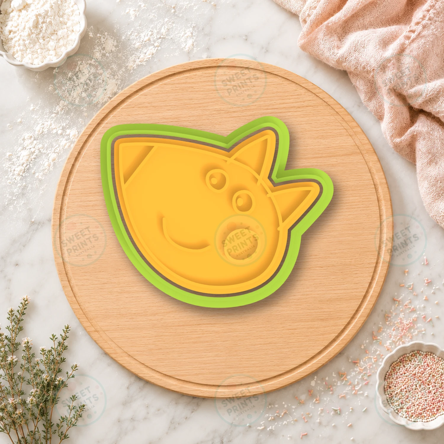 Fox Face 1 Cookie Cutter & Stamp cookie cutter