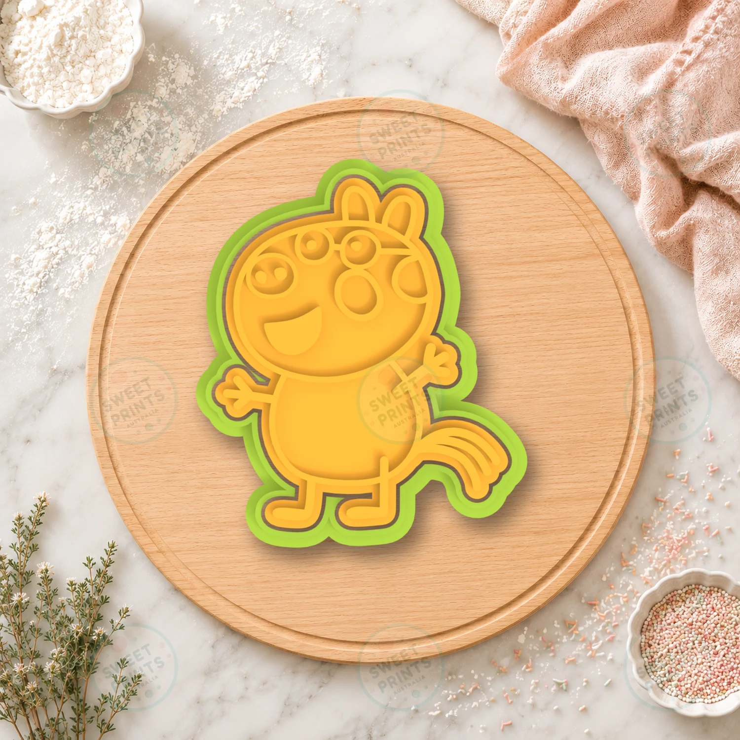 Mr Rabbit Cookie Cutter & Stamp cookie cutter