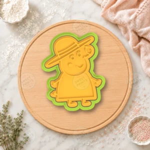 Granny Pig Cookie Cutter & Stamp
