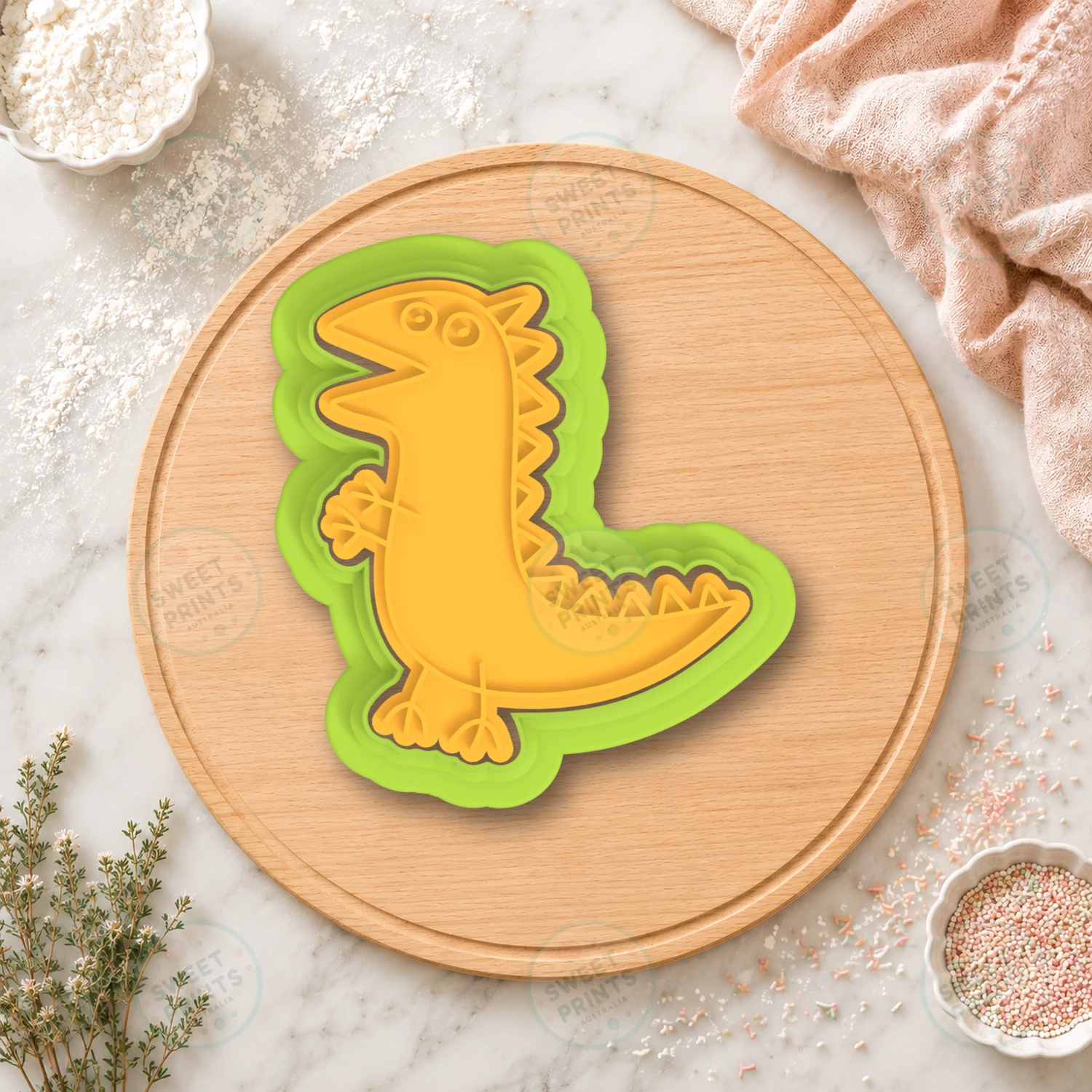 Blank Plaque Cookie Cutter & Stamp cookie cutter