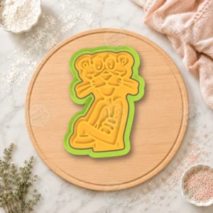 Pink Panther Sitting Cookie Cutter & Stamp
