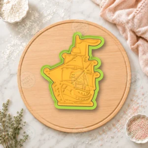 Pirate Ship 1 Cookie Cutter & Stamp