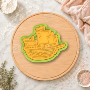 Pirate Ship 2 Cookie Cutter & Stamp