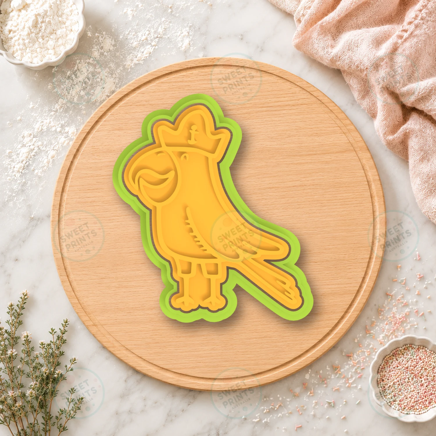Pirate Parrot Cookie Cutter & Stamp cookie cutter