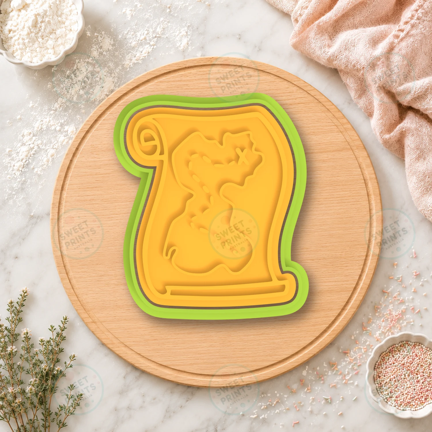 Treasure Map 2 Cookie Cutter & Stamp cookie cutter