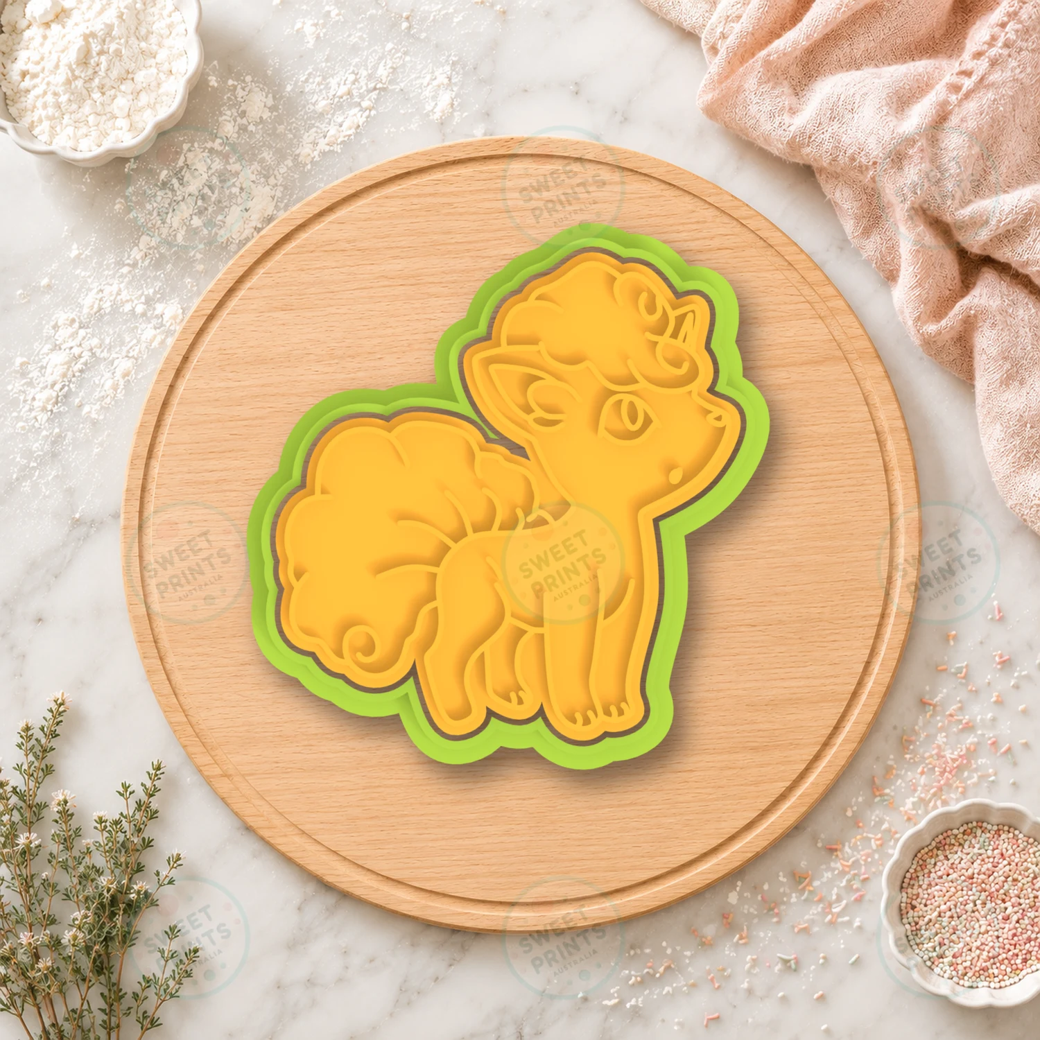 Alolan Vulpix Cookie Cutter & Stamp cookie cutter