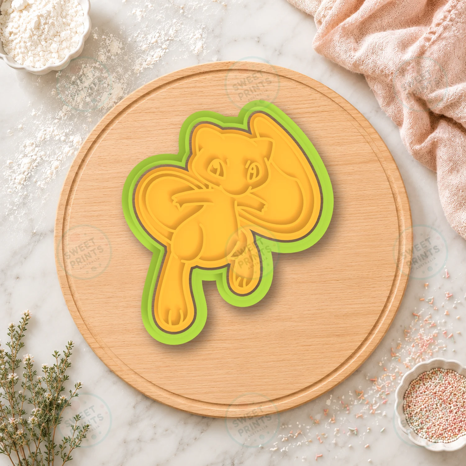 Mew Cookie Cutter & Stamp cookie cutter