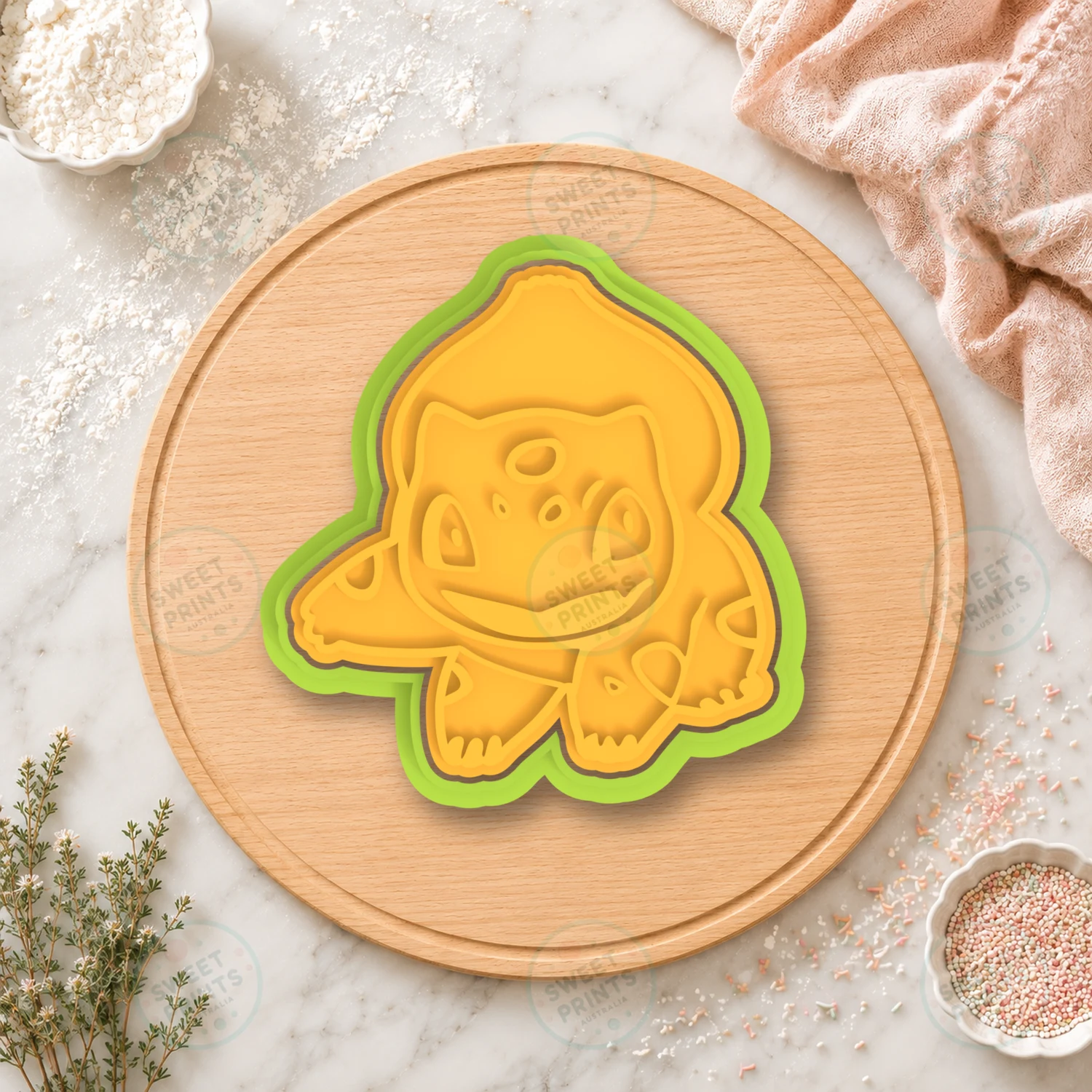 Bulbasaur 2 Cookie Cutter & Stamp cookie cutter