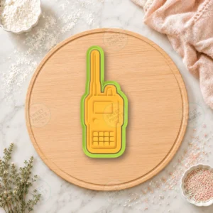 Police Radio Cookie Cutter & Stamp
