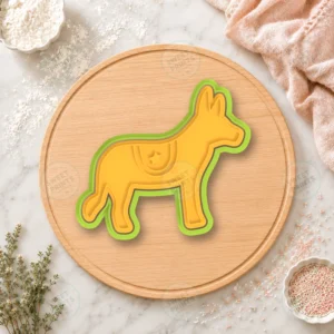 Democratic Donkey Cookie Cutter & Stamp