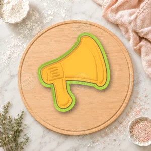 Megaphone Cookie Cutter & Stamp
