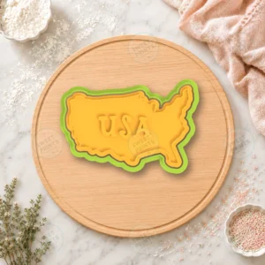 USA Map Cookie Cutter & Stamp
