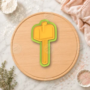 Mailbox On Post Cookie Cutter & Stamp