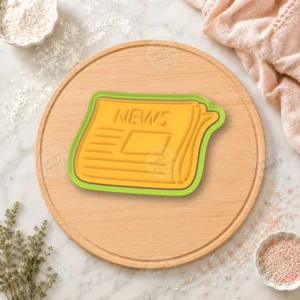 Folded Newspaper Cookie Cutter & Stamp