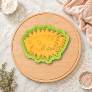 Pow Comic Burst Cookie Cutter & Stamp