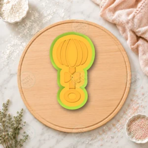 Pumpkin Bow Halloween Cookie Cutter & Stamp