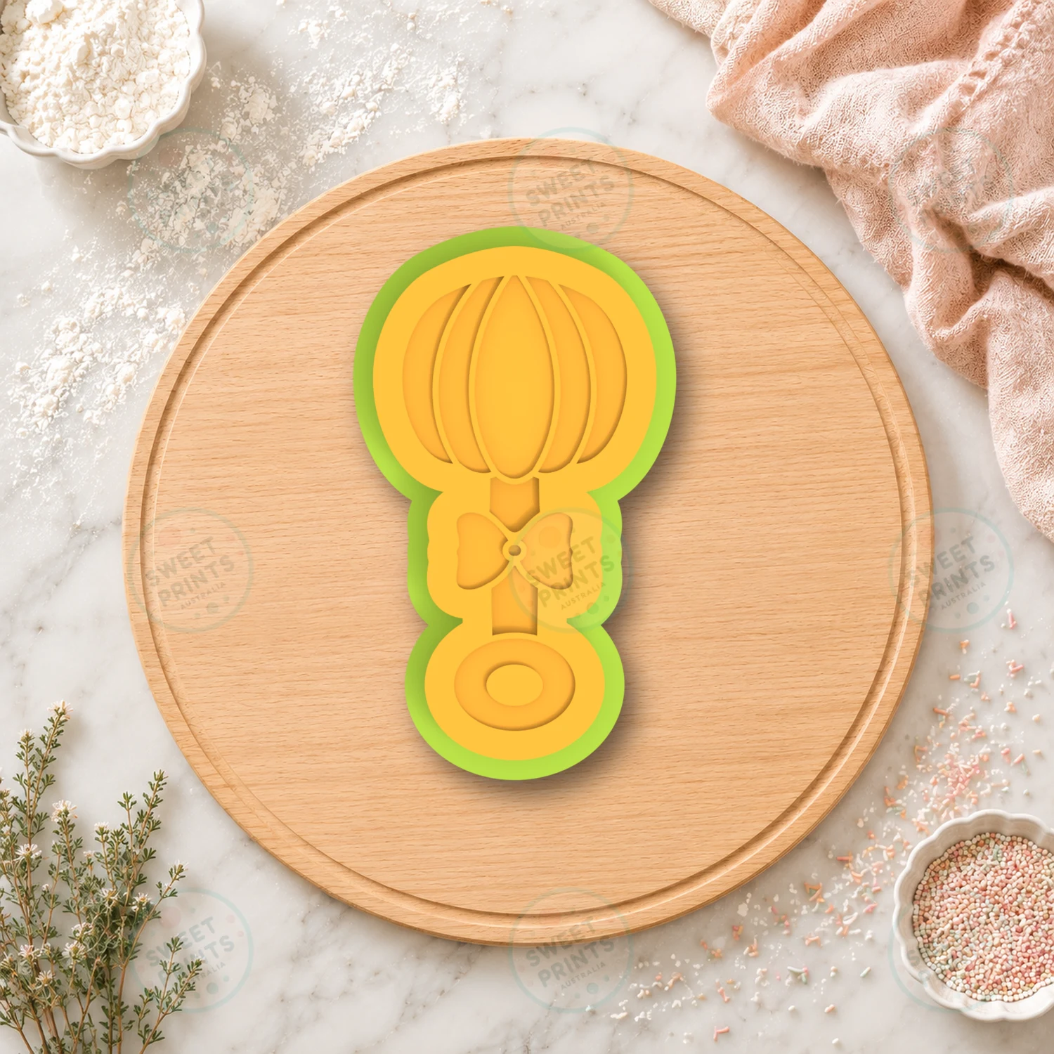 Pumpkin Bow Halloween Cookie Cutter & Stamp cookie cutter
