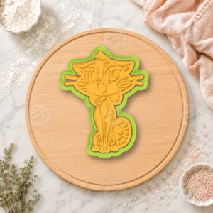 Hissy The Cat Cookie Cutter & Stamp