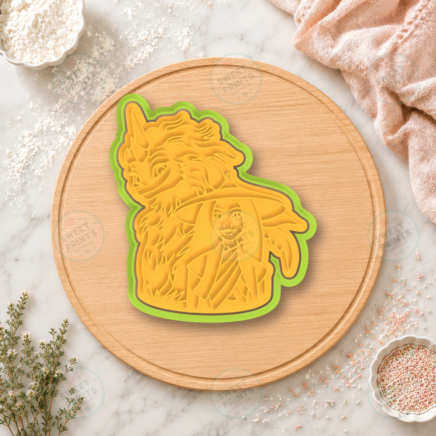 Raya And Sisu Portrait Cookie Cutter & Stamp cookie cutter