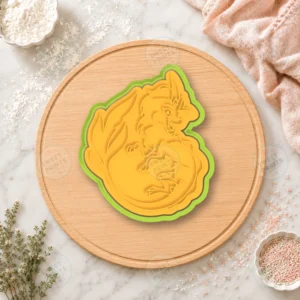 Sisu Dragon Curled Up Cookie Cutter & Stamp