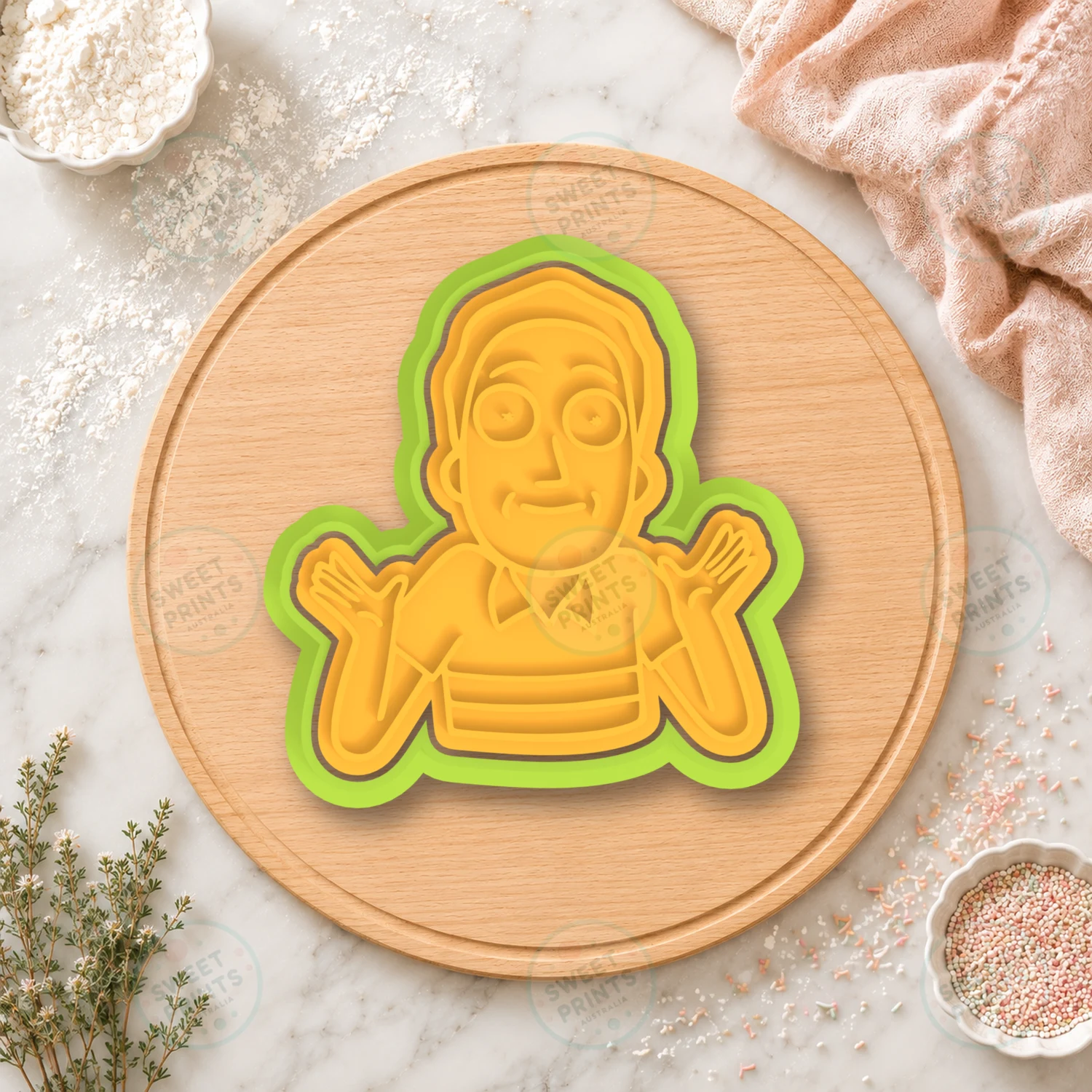 Jerry Smith Cookie Cutter & Stamp cookie cutter