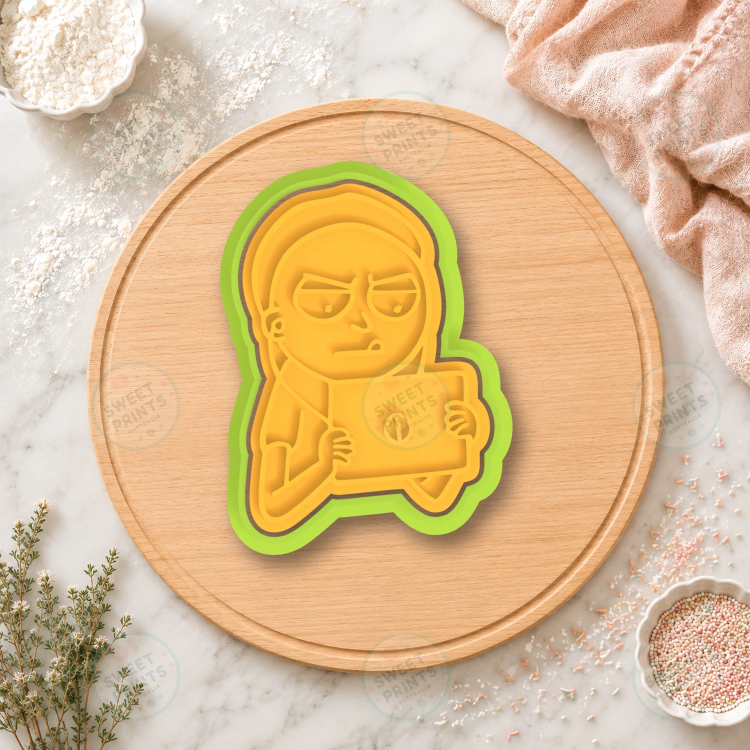Morty Smith Cookie Cutter & Stamp cookie cutter