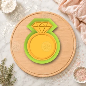 Diamond Ring Cookie Cutter & Stamp