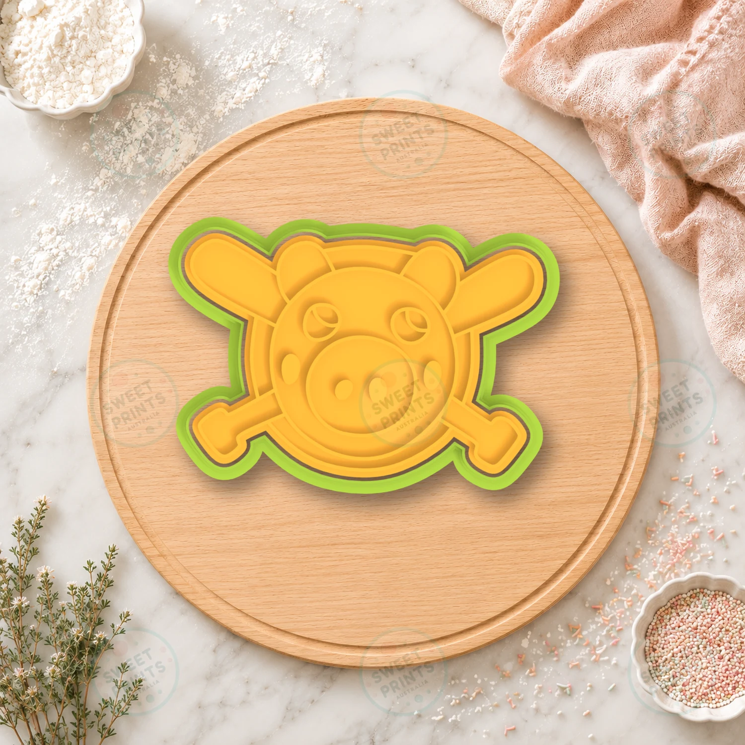 Roblox Piggy Cookie Cutter & Stamp cookie cutter