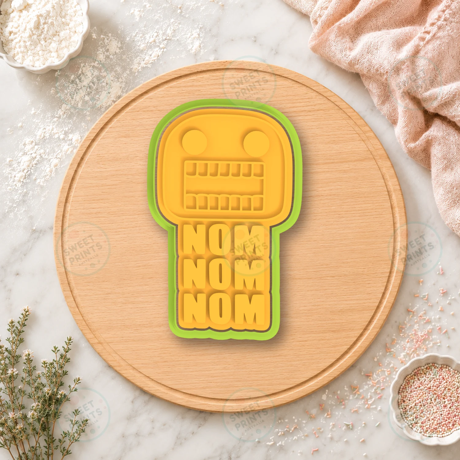 Roblox Nom Nom Nom Cookie Cutter & Stamp cookie cutter