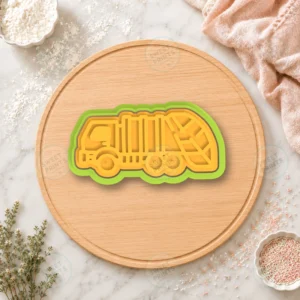 Garbage Truck Cookie Cutter & Stamp