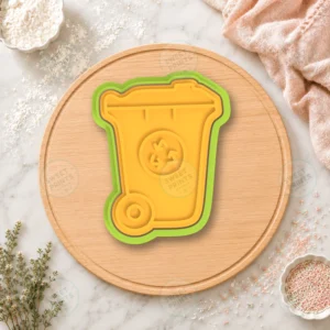 Recycling Bin Cookie Cutter & Stamp