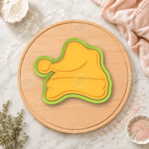 Santa Hat 2 Cookie Cutter & Stamp