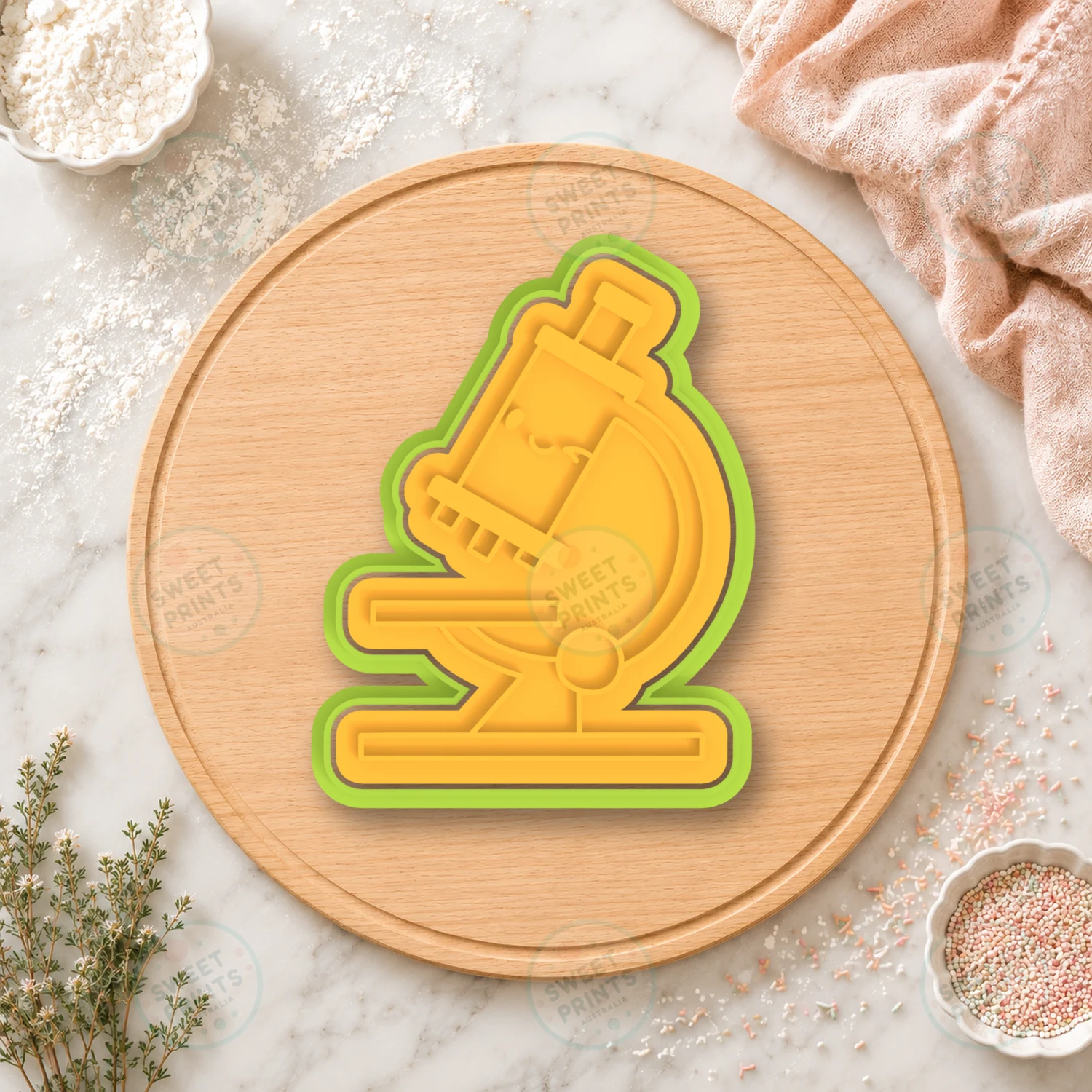 Microscope 2 Cookie Cutter & Stamp cookie cutter