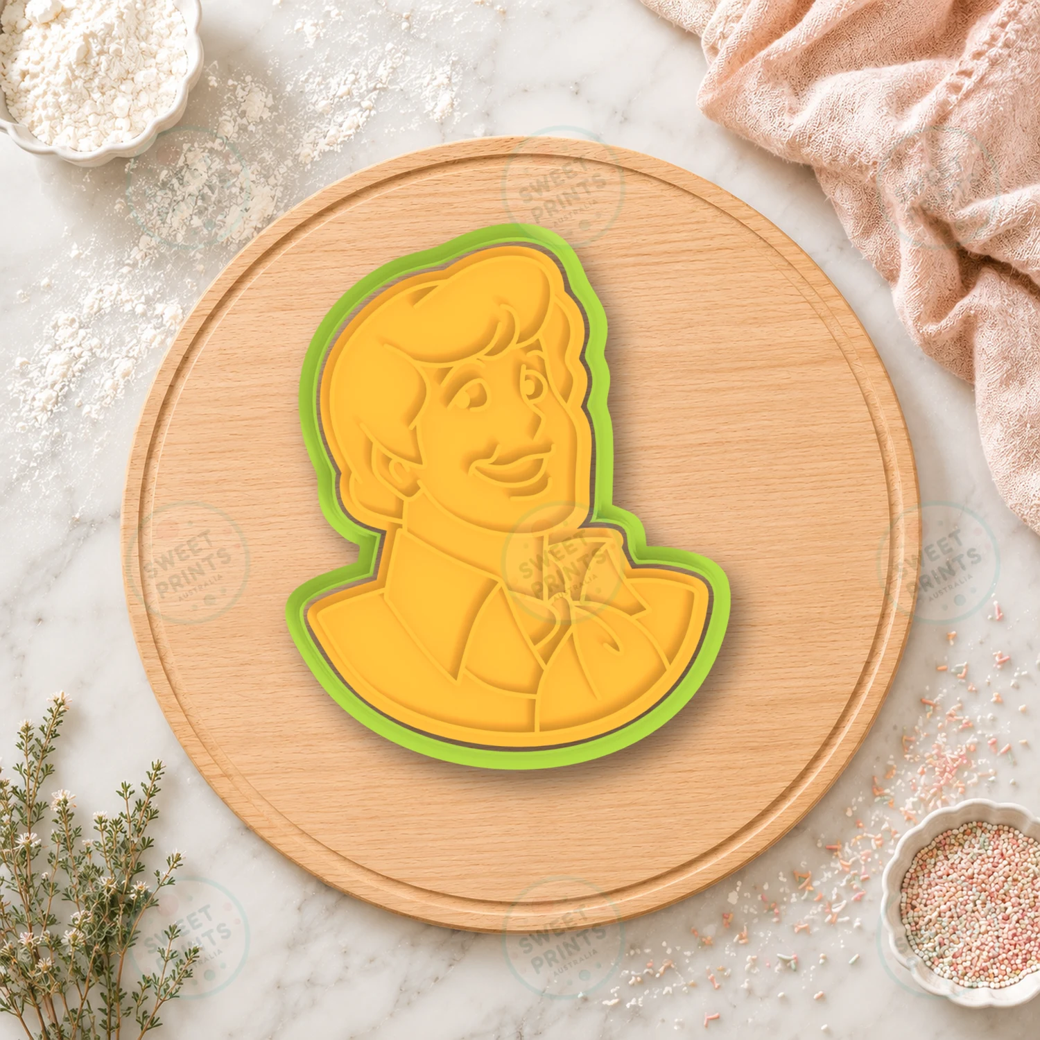 Fred Cookie Cutter & Stamp cookie cutter