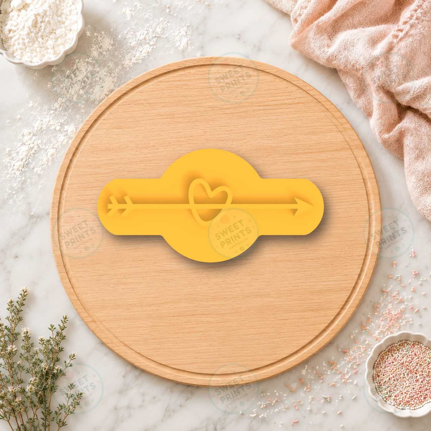 Rainbow 1 Cookie Stamp cookie cutter