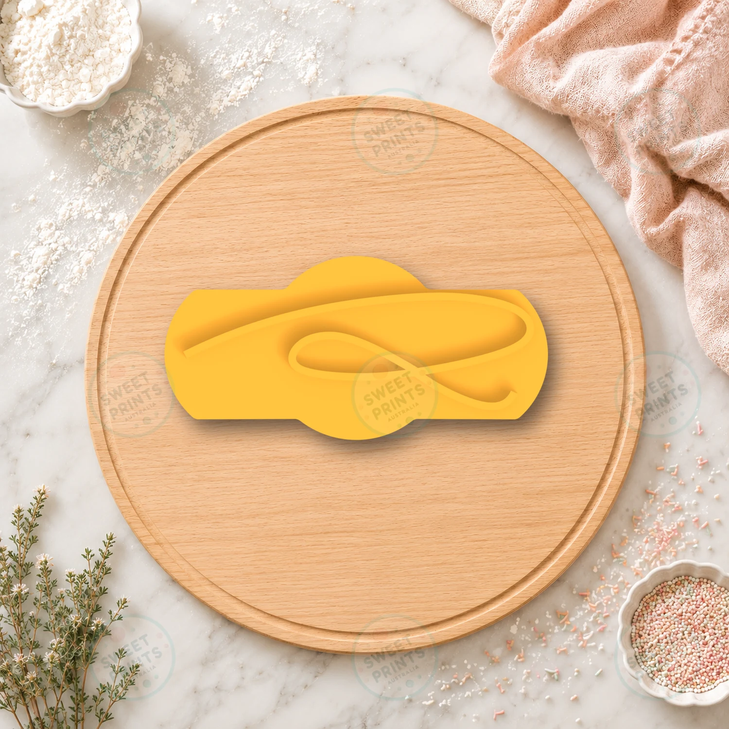Number 6 Cookie Stamp cookie cutter