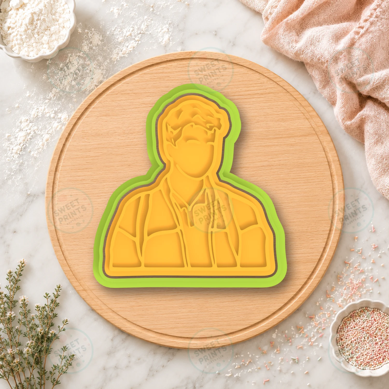 Otis Striped Shirt Cookie Cutter & Stamp cookie cutter