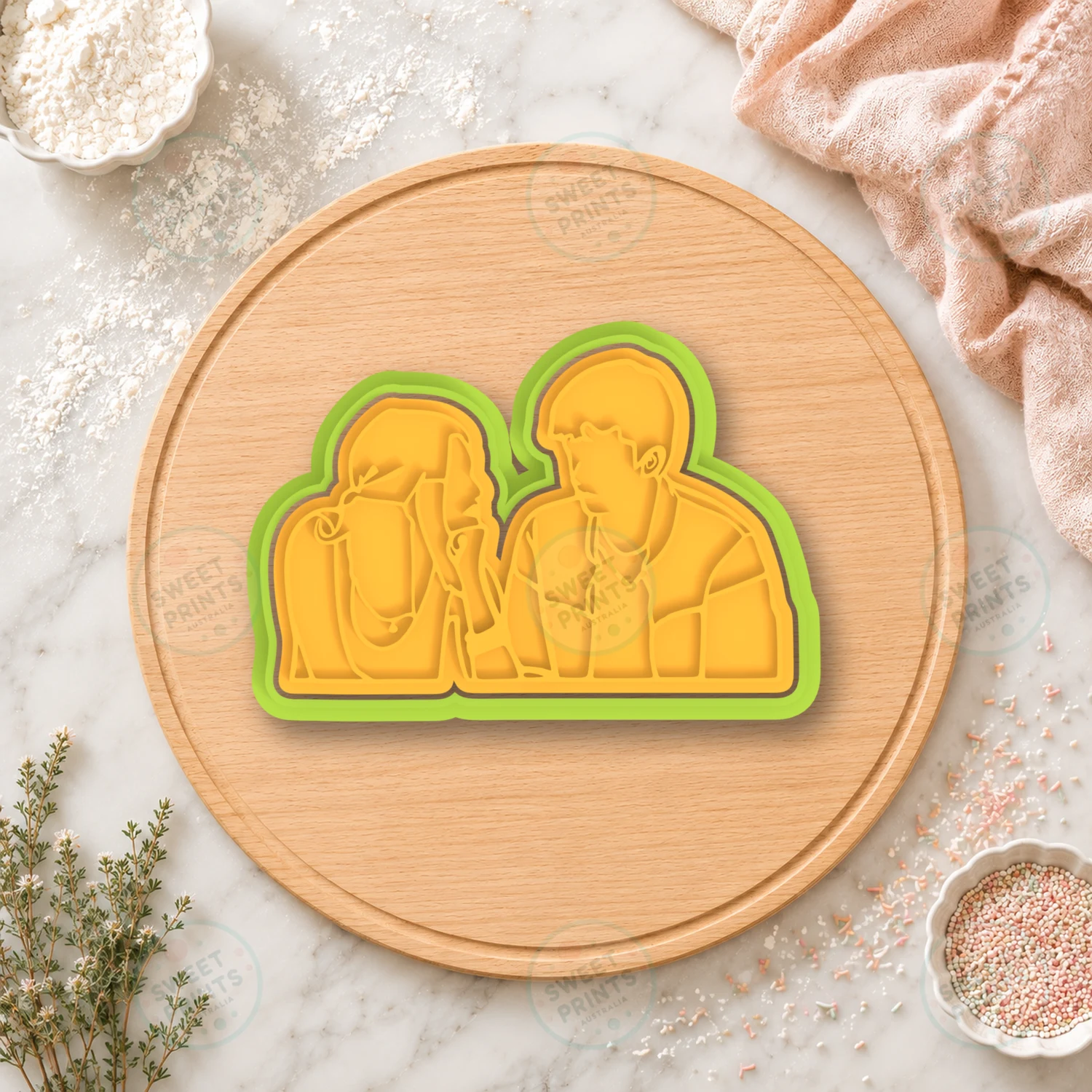 Otis And Maeve Cookie Cutter & Stamp cookie cutter