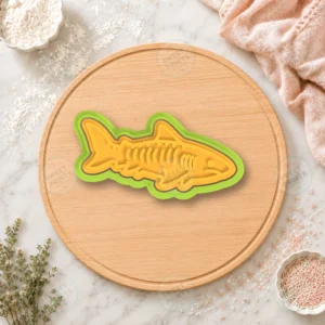 Shark Skeleton Cookie Cutter & Stamp