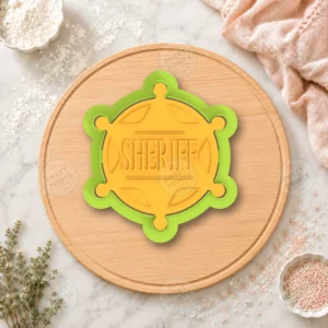 Sheriff Cookie Cutter & Stamp