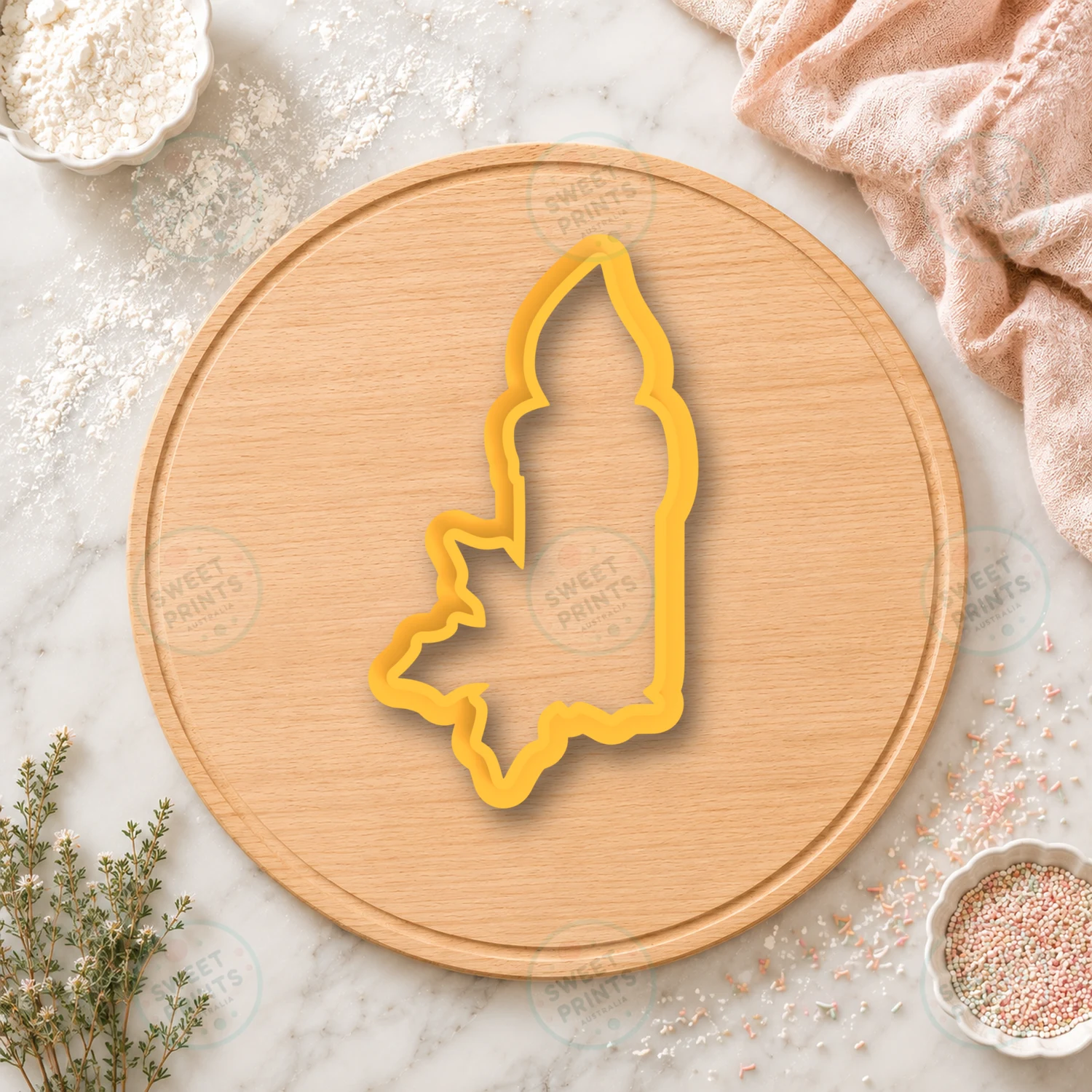Christmas Candle 2 Cookie Stamp cookie cutter