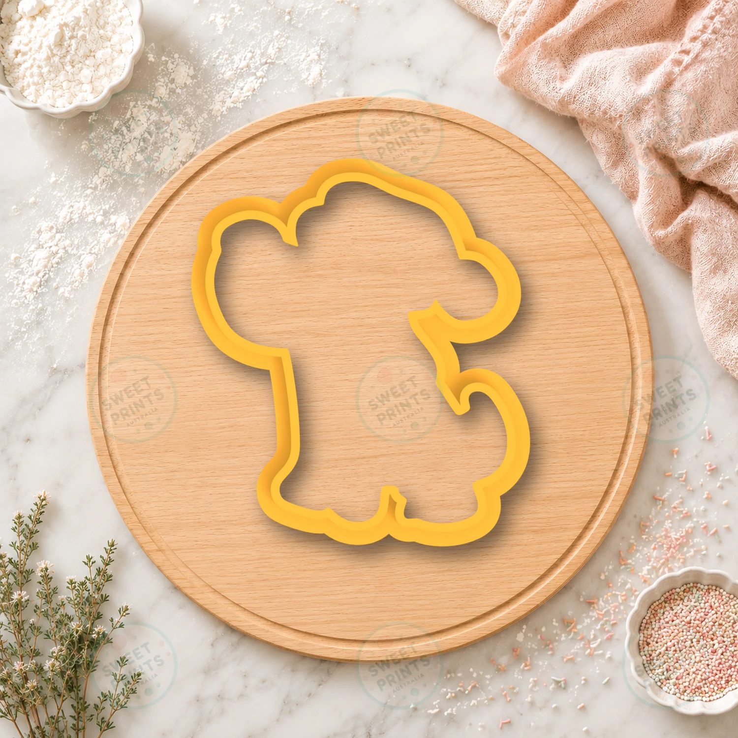 Christmas Dog Cookie Stamp cookie cutter