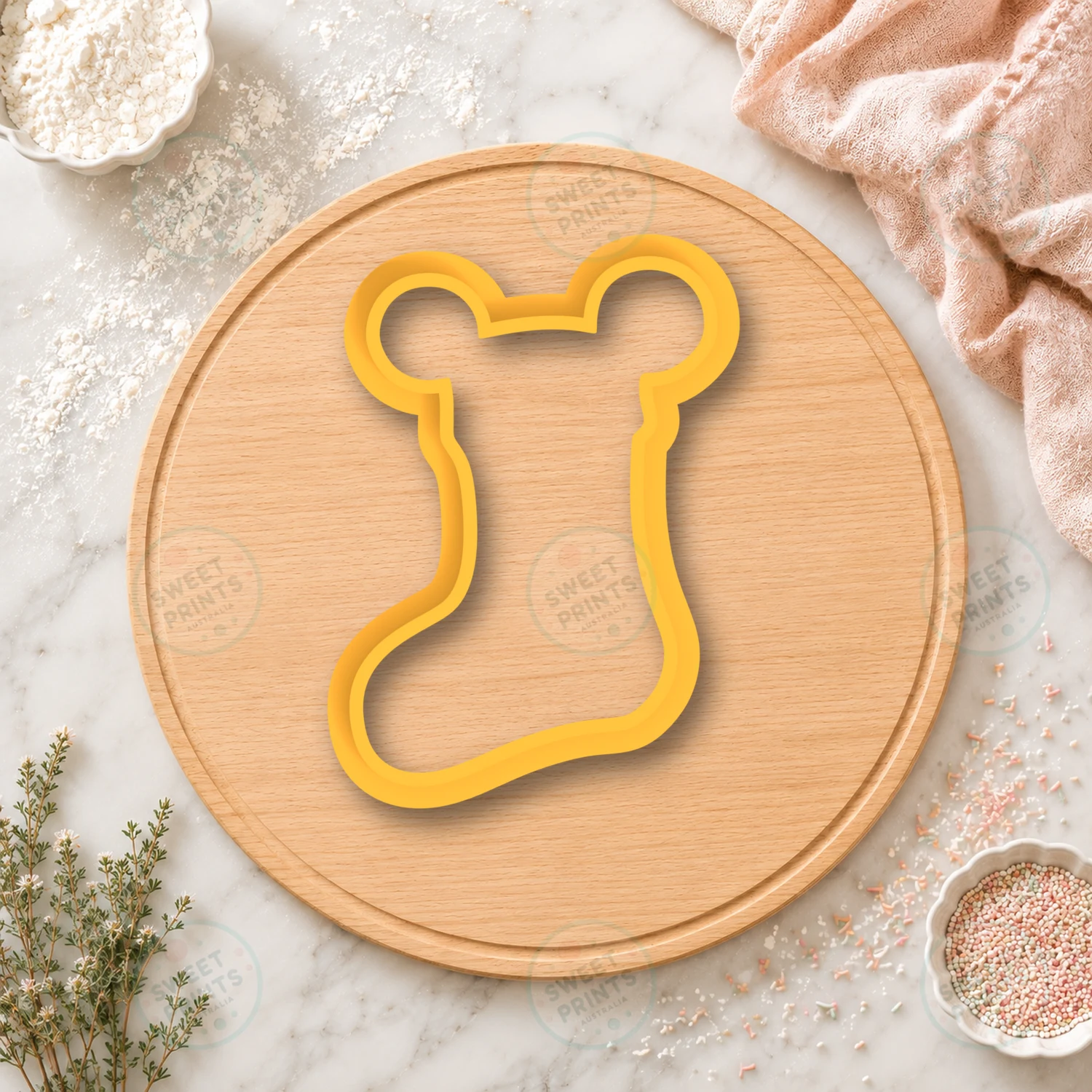 Christmas Stocking 3 Cookie Stamp cookie cutter