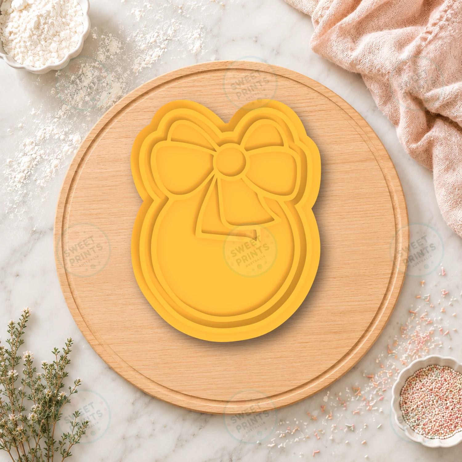 Christmas Tree Ornament Cookie Stamp cookie cutter