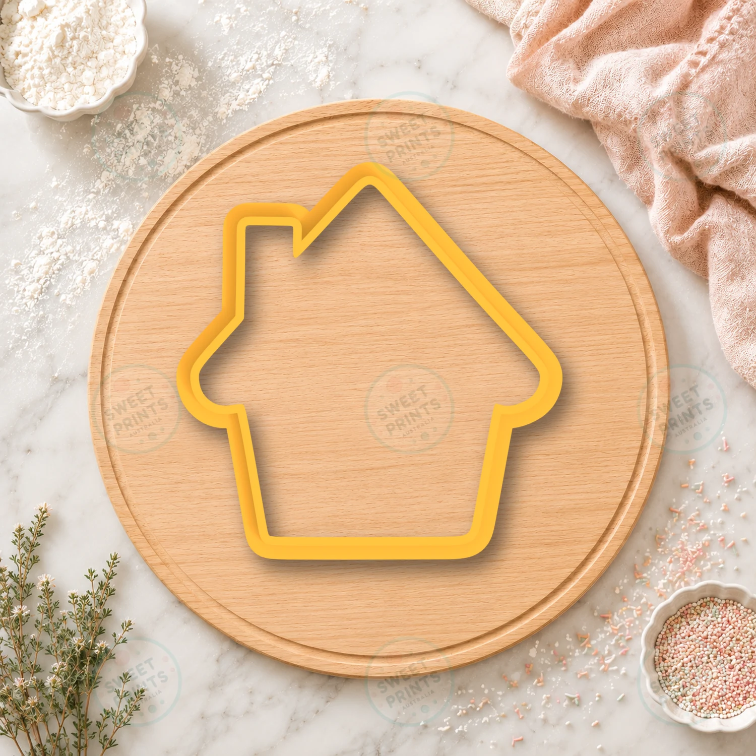 Gingerbread House Cookie Stamp cookie cutter