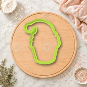 Santa Hat Cookie 2 Cookie Cutter