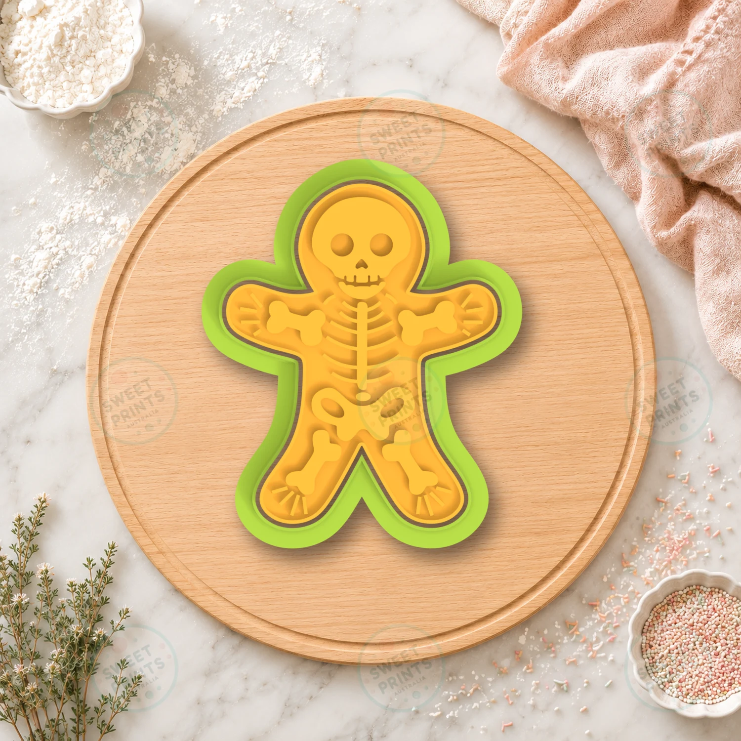 Skeleton 2 Cookie Cutter & Stamp cookie cutter