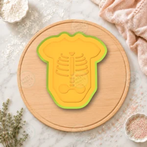 Skeleton Baby Shower Halloween Cookie Cutter & Stamp